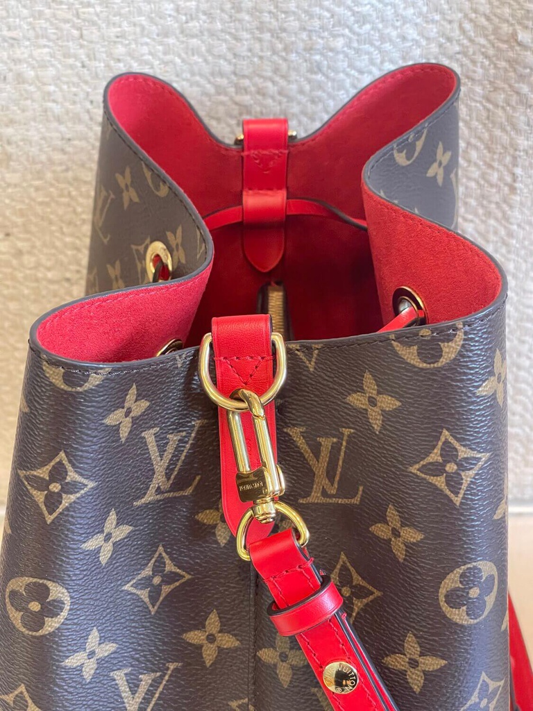 100 Original Louis Vuitton NeoNoe MM Monogram coquelicot rot